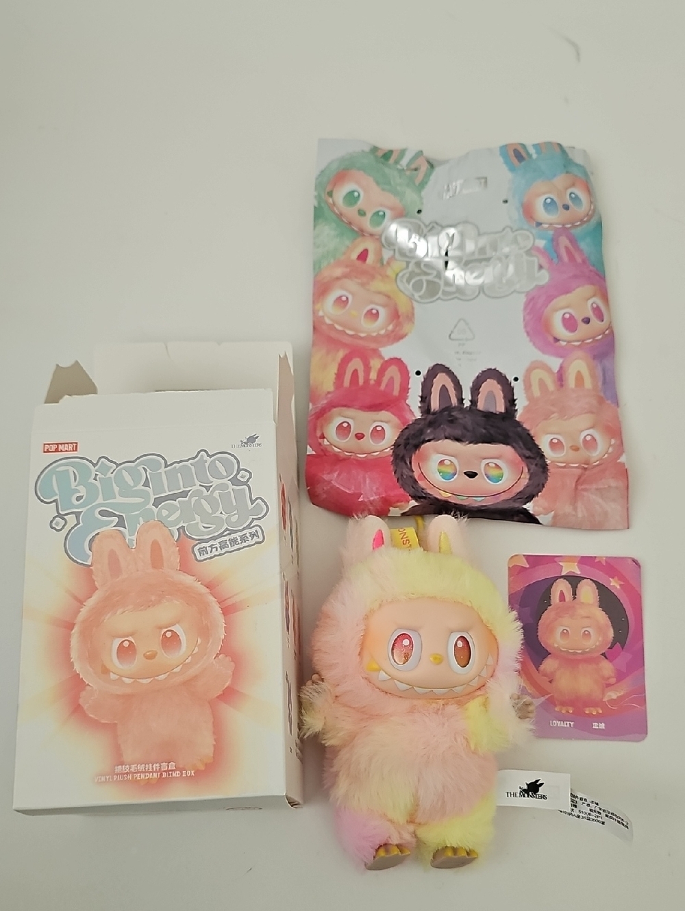 The Monsters Labubu Loyalty Big into Energy Confirmed Open Box